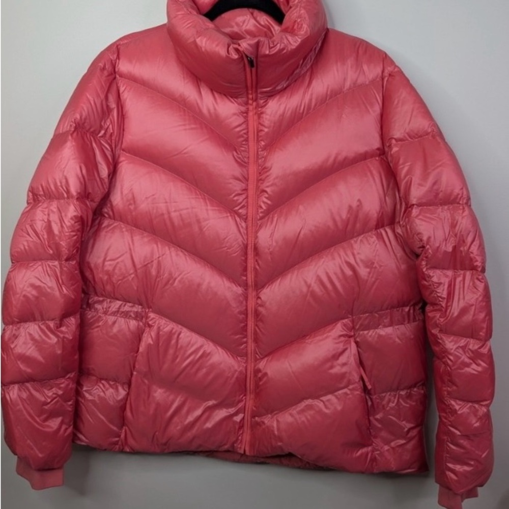 Athleta Women's Pink Puffer Jacket